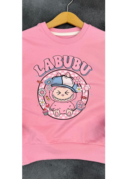 Labubu Desenli Kız Çocuk Sweatshirt - Pamuklu Uzun Kollu Sweat (6-12 Yaş) modelleri