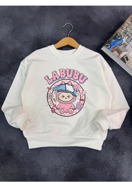 Labubu Desenli Kız Çocuk Sweatshirt - Pamuklu Uzun Kollu Sweat (6-12 Yaş) fiyatları