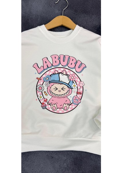 Labubu Desenli Kız Çocuk Sweatshirt - Pamuklu Uzun Kollu Sweat (6-12 Yaş) modelleri