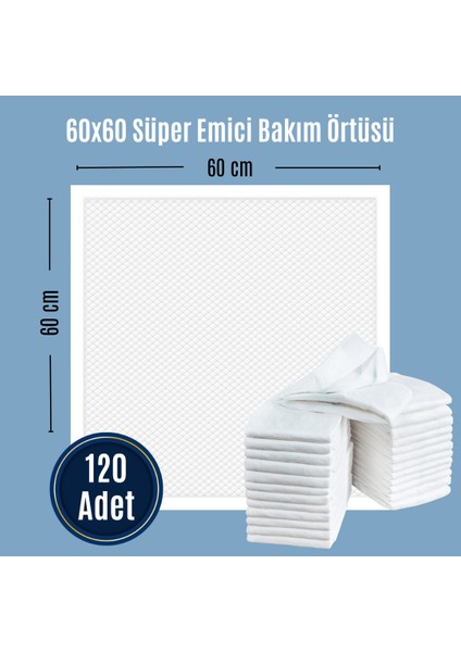 12X10 120 Adet Bebek Bakım Örtüsü (60X60 Boyutunda) fiyatları