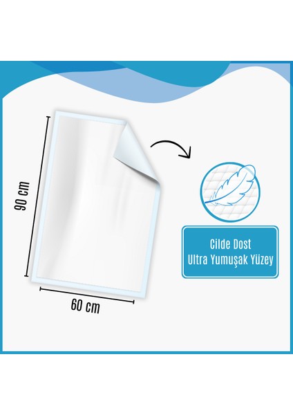 4x30 120 Adet Hasta Bakım Yatak Koruyucu Örtü (60X90 Boyutunda) indirimleri