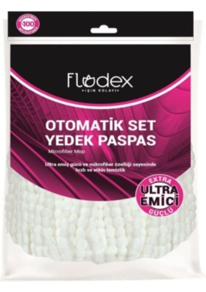 Pratik Mikrofiber Otomatik Temizlik Seti ve Yedek Mop ile Hijyen Sağlar