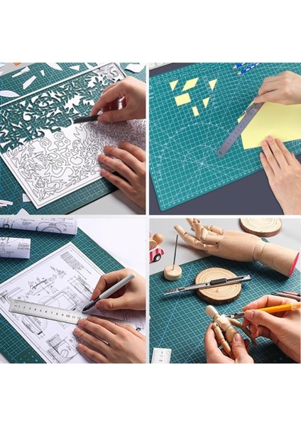 A3 Kesme Matı Çift Taraflı Patchwork - Kesme Tablası - Kesim Altlığı - 42*30 cm - Yeşil fiyatları