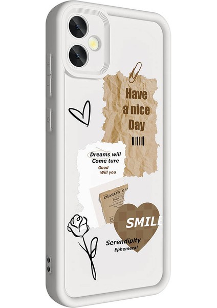 Plus Serisi Samsung Galaxy A05 Beyaz Kapak