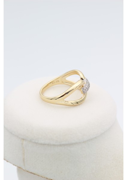 Stil Incisi/xupıng Jewelry Düğüm Model Zirkn Taşlı Yüzük fiyatları