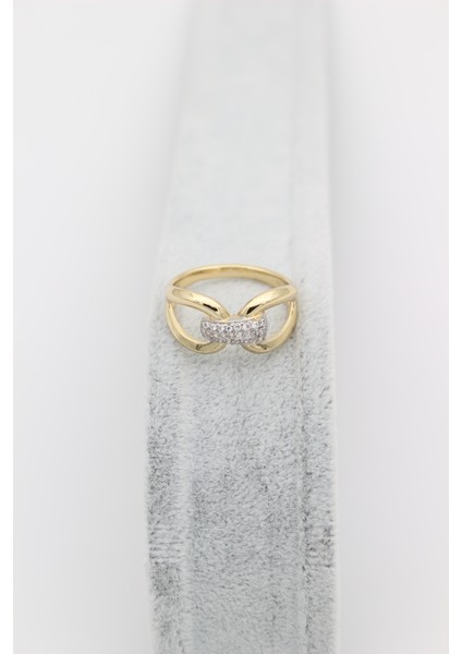 Stil Incisi/xupıng Jewelry Düğüm Model Zirkn Taşlı Yüzük fırsatları