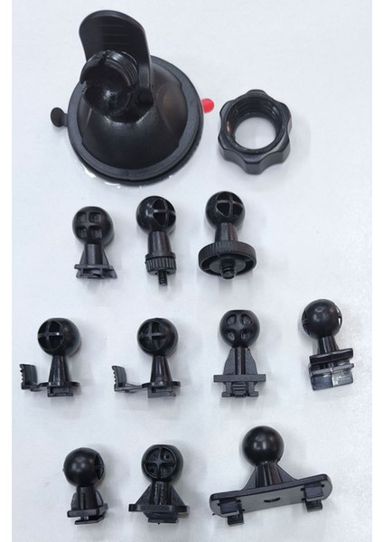 Çok Uçlu Vantuzlu Araç Kamera Tutucu Set 10 In 1 Araç Kamera Tutucusu