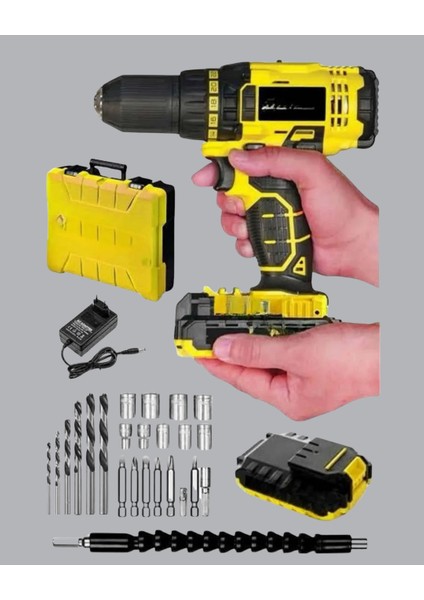 Ergonomik Tasarımlı 12V Matkap | 2 Vitesli, LED Aydınlatmalı ve Dayanıklı modelleri