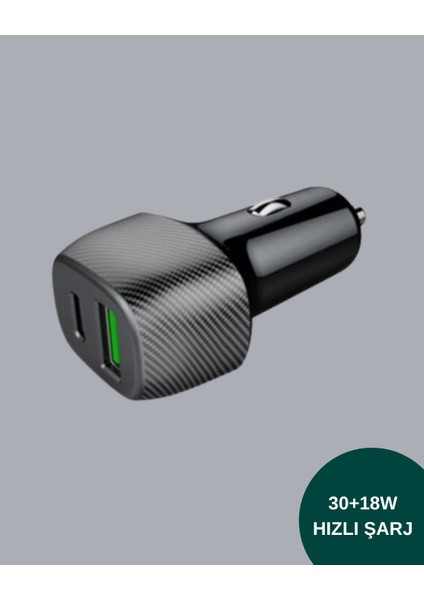 3A Güç Kapasiteli USB & Type-C Çakmaklık Şarj Adaptörü modelleri