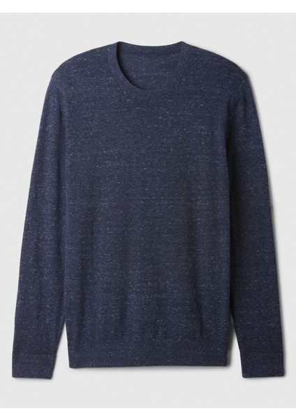 Erkek Mavi %100 Pamuk Crew Kazak fiyatları