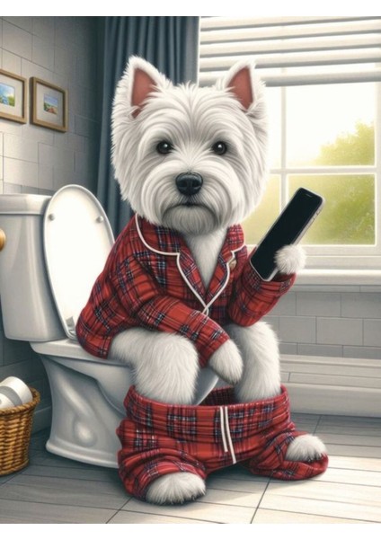 Komik Wc Tuvalet Banyo Komik Mizah Kanvas Tablo Köpek Hediyelik Dekarasyon Süsü Ölçü Seçiniz :) fiyatları