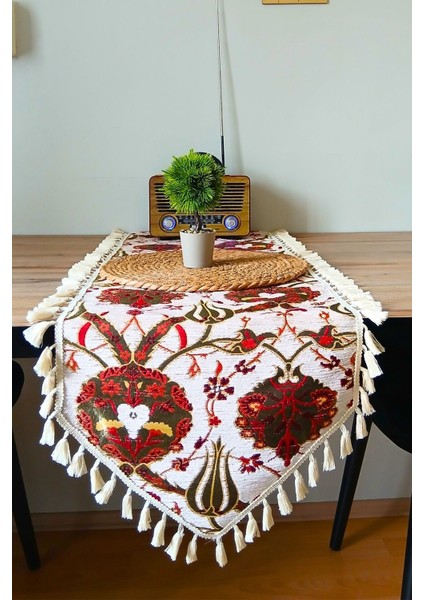 Home Çiçekli Masa Runner 35 x 135 cm modelleri