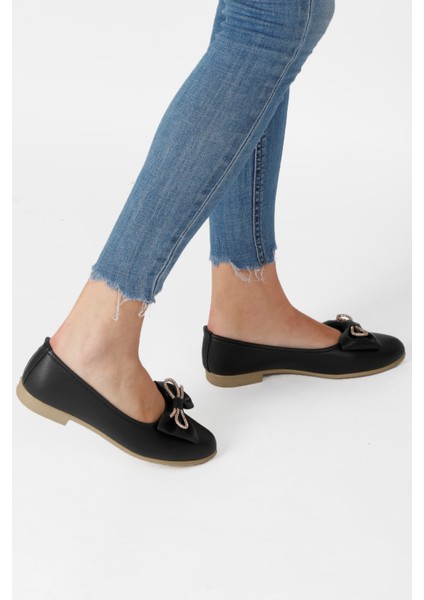 Kadın Trend Günlük Babet Hafif Rahat Fiyonklu Ev ve Ofis Ayakkabısı modelleri