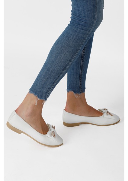 Kadın Trend Günlük Babet Hafif Rahat Fiyonklu Ev ve Ofis Ayakkabısı modelleri