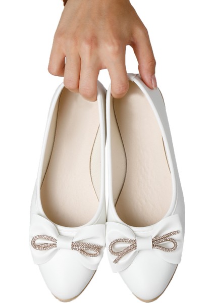 Kadın Trend Günlük Babet Hafif Rahat Fiyonklu Ev ve Ofis Ayakkabısı fırsatları