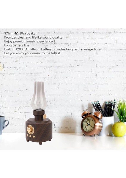 Gaz Lamba Görüntülü Otantik Bluetooth Müzik Çalar