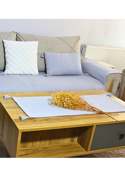 Home Pamuklu Örgü Desen Masa Runner - 35 x 90 cm modelleri
