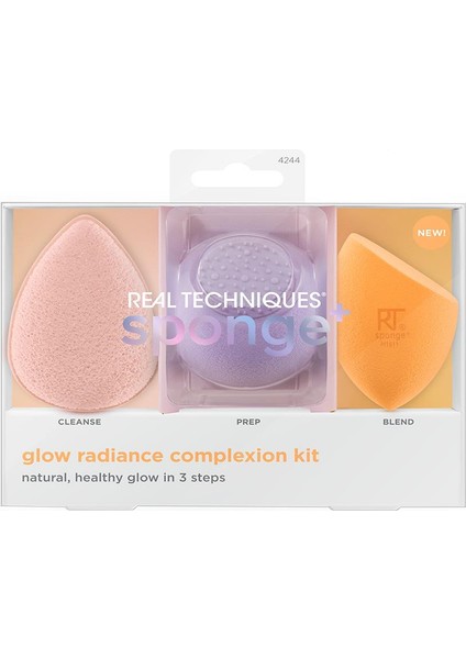 RT-4244 Glow Radiance Complexion Kit Cilt Bakım Makyaj Süngeri Seti