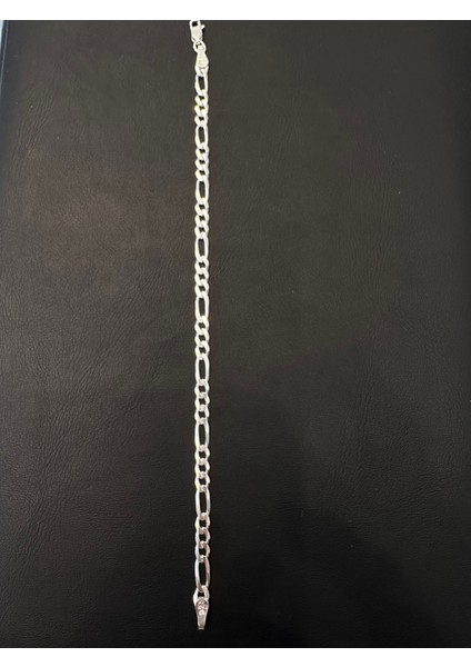 4,2 mm Figaro Erkek Gümüş Bileklik