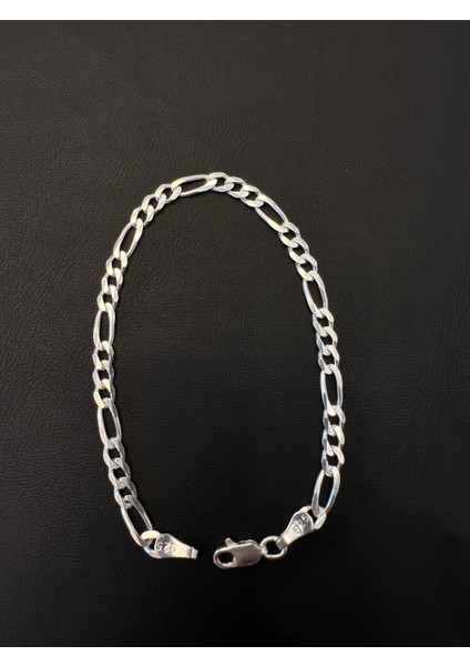 4,2 mm Figaro Erkek Gümüş Bileklik fiyatları