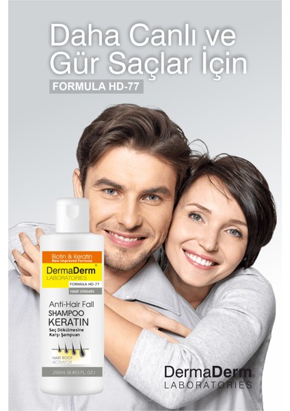 Biotin ve Keratin Etkili Vitaminli Şampuan 250 ml