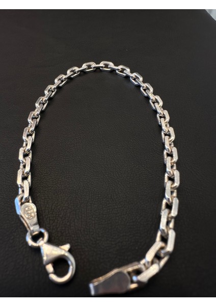 4,5 mm Gemi Zinciri Erkek Gümüş Bileklik modelleri