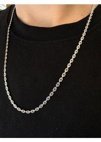 2,7 mm Ezme Klasik Zincir Erkek Gümüş Kolye fiyatları