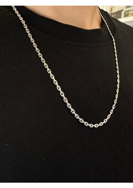 2,7 mm Ezme Klasik Zincir Erkek Gümüş Kolye modelleri