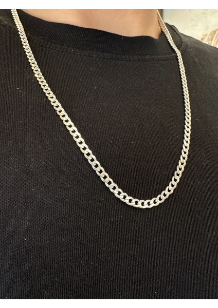 3,5 mm Gurmet Zincir Erkek Gümüş Kolye modelleri