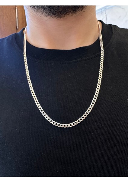 3,5 mm Gurmet Zincir Erkek Gümüş Kolye fırsatları