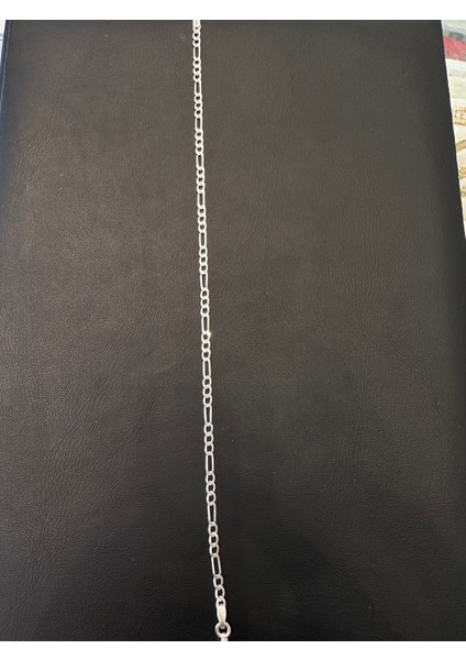 2,5 mm Figaro Erkek Gümüş Bileklik