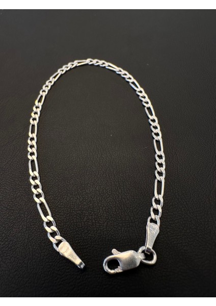 2,8 mm Figaro Erkek Gümüş Bileklik modelleri