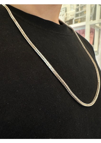 2 mm Italyan Tilki Kuyruğu Zincir Erkek Gümüş Kolye fiyatları