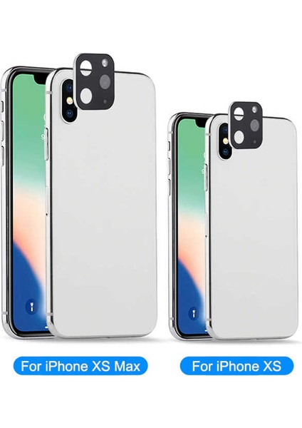 iPhone x / Xs / Xs Max Uyumlu Kamera Dönüştürücü Siyah Çerçeve – iPhone 11 Pro Görünümü + Koruyucu modelleri
