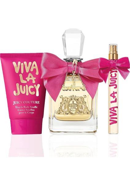 Viva La Juicy EDP Kadın Parfüm 100ML + 10ML ve Vücut Kremi 125ML 3lü Set fiyatları