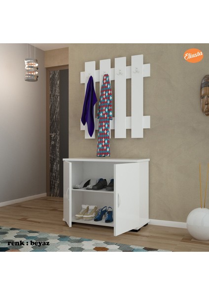 2 Kapaklı Dolaplı 4 Askılıklı Portmanto Vestiyer modelleri