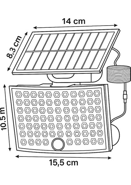 268 Led’li Solar Projektör 60W Güneş Enerjili☀️ Enerji Verimli | Kumandalı Kontrol IP65 Su Geçirmez indirimleri