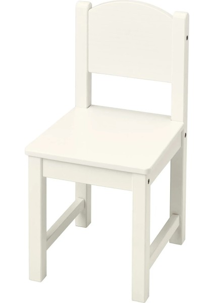 Sundvık Çocuk Sandalyesi Beyaz 55 x 29 x 28 cm Oturma Alanı Okul Öncesi Için Ideal