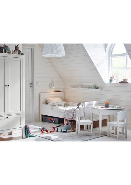Sundvık Çocuk Sandalyesi Beyaz 55 x 29 x 28 cm Oturma Alanı Okul Öncesi Için Ideal indirimleri