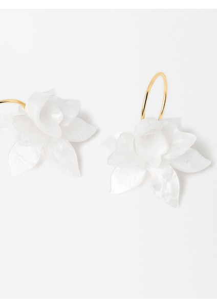 Çiçek Motifli Halka Küpe fiyatları