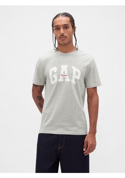 Erkek Gri Everyday Soft Gap Logo T-Shirt