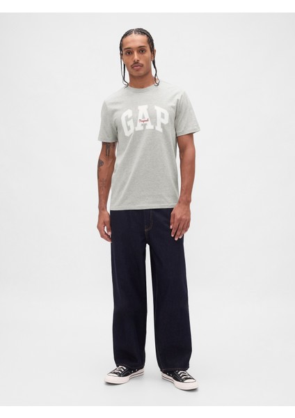 Erkek Gri Everyday Soft Gap Logo T-Shirt indirimleri