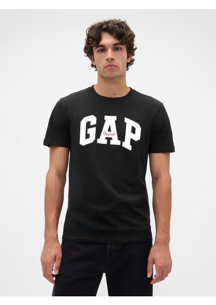 Erkek Siyah Everyday Soft Gap Logo T-Shirt