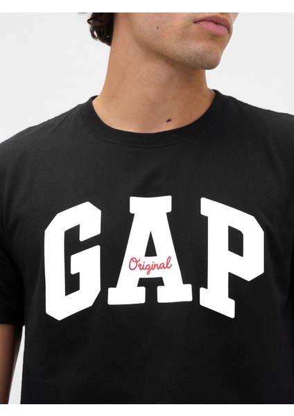Erkek Siyah Everyday Soft Gap Logo T-Shirt modelleri