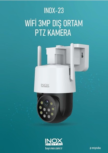 -23 Dış Ortam Su Geçirmez Hd Ptz Wifi Kamera 3mp