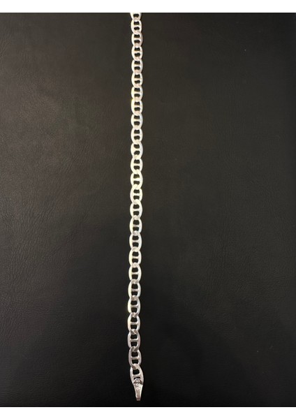 5,4 mm Barlı Erkek Gümüş Bileklik