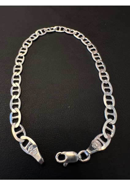 5,4 mm Barlı Erkek Gümüş Bileklik modelleri