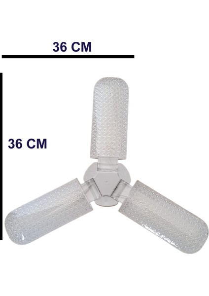 48W Kristal Pervane LED Ampül (Beyaz Işık) 6500K/4320 Lümen indirimleri