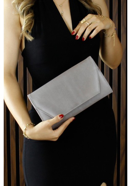 Antrasit Saten Zincir Askılı Manyetik Kapaklı Iç Cepli Zarif Abiye El Çantası indirimleri