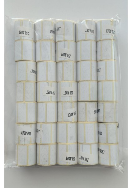 40X20 S Stilli Sürsarlı 35 Rulo 8750 Adet Barkod Etiketi Beyaz fiyatları